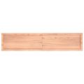 vidaXL Nástenná polica bledohnedá 180x40x(2-6) cm ošetrený masívny dub