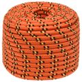 vidaXL Lodné lano oranžové 14 mm 250 m polypropylén