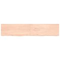 vidaXL Stolová doska 200x40x(2-4) cm neošetrený dubový masív