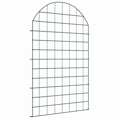 vidaXL Sada plotu pre rybník 8 ks 50 x 80 cm Oceľ Zelená