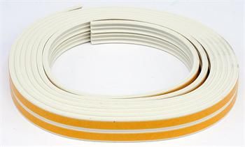 Tepelné těsnenie do okien a dverí samolepivé 9x4 mm TYP E biela 6 M
