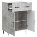 vidaXL Servírovacia skriňa Betónovo sivá 66 x 34,5 x 89,5 cm