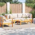 vidaXL Kusové koberce Obdĺžnikový FARO Krémová 280 x 200 cm Polyester