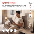 Cestovný univerzálny adaptér EMOS P0055U pre cudzincov do strednej Európy, 1×USB-C, 1×USB-A
