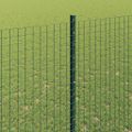 vidaXL Zvarené pletivo s podperami 10 x 1,6 m PVC potiahnutá oceľ