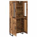 vidaXL Highboard 2 ks Staré drevo 69,5 x 34 x 180 cm Kompozitné drevo