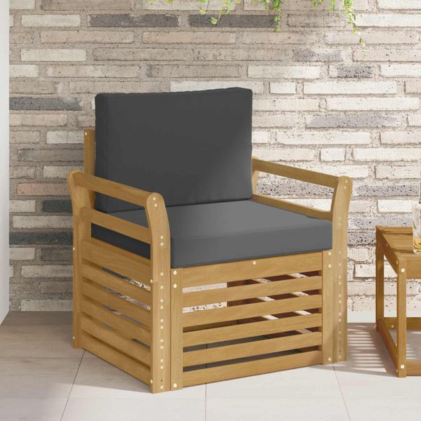 vidaXL Záhradná súprava gaučov Polyester Biela