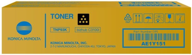 toner MINOLTA TNP93 black Bizhub i-SERIES C3100i (6000 str.)