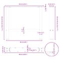 vidaXL Nohy konferenčného stolíka, prírodná oceľ, 2 ks, 60 x (42-43) cm, oceľ