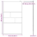 vidaXL Stena walk-in sprchy Čierna 115 x 195 x 0,5 cm Sklo a hliník