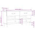 vidaXL Lavička na topánky, biela 102x35x55 cm, kompozitné drevo