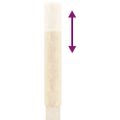 vidaXL Strom pre mačky od podlahy po strop krémový 263,5-289,5 cm