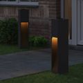 vidaXL Solárna LED chodníková lampa 2 ks Teplá biela 18 x 18 x 80 cm