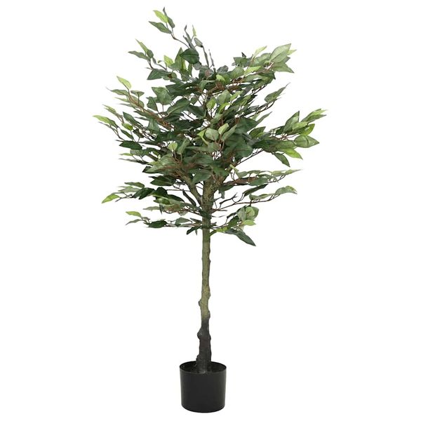 vidaXL Umelý fikusový strom 480 listov 130 cm zelený