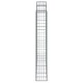 vidaXL Oblúkový gabionový kôš 200x50x180/200 cm pozinkované železo