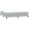 vidaXL Box Spring Posteľ s matracom Svetlosivá 180x220 cm Zamat