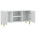 vidaXL TV skrinka 102 x 34,5 x 50 cm Biela Kompozitné drevo