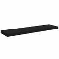 vidaXL Plávajúce nástenné police 2 ks, čierne 90x23,5x3,8 cm, MDF