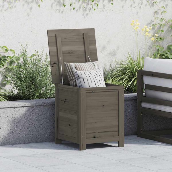vidaXL Vonkajší box na vankúše antracitový 50x50x56 cm jedľový masív