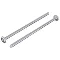 vidaXL Skrutka 2 ks Strieborná M6 x 120 mm Oceľ