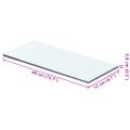 vidaXL Poličkový panel z priehľadného skla, 40x12 cm