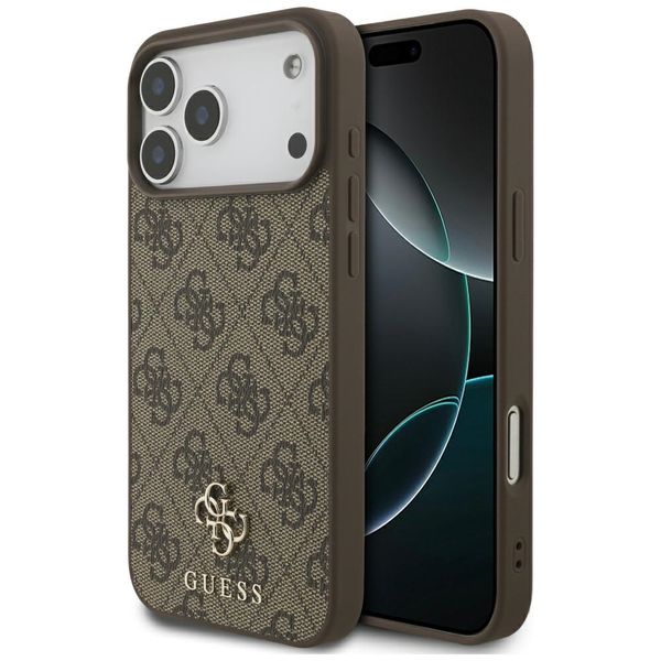 Obal Guess 4G Small Classic Logo MagSafe pre iPhone 17 Pro Max hnedý