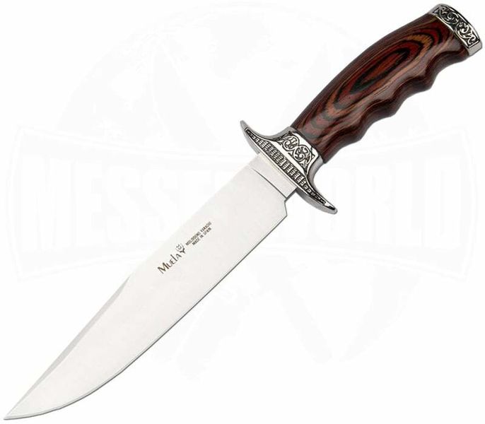 Muela SARRIO-19R nôž do prírody 19,5 cm, drevo Pakka, kožené puzdro