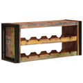vidaXL Regál na víno Hnedá 100 x 45 x 33 cm Masívne recyklované drevo