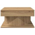 vidaXL Konferenčný stolík Artisan Dub 55x55x30 cm Konštrukčné drevo