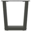 vidaXL Nohy konferenčného stolíka v tvare V, 2 ks, antracitové, 40 x (30-31,3) cm, oceľ