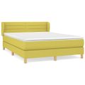 vidaXL Boxspring posteľ s matracom zelená 140x200 cm látka