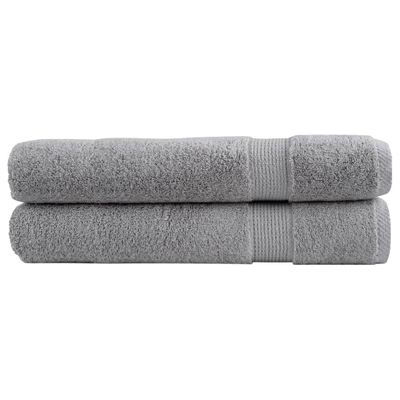 vidaXL Prémiové uteráky do sauny SOLUND 2 ks sivé 80x200 cm 600 g/m2