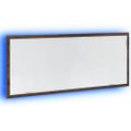 vidaXL LED kúpeľňové zrkadlo hnedý dub 100x8,5x37cm, kompozitné drevo