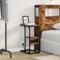 vidaXL Nočný stolík Dymová dub 41,5 x 26 x 60,5 cm Kompozitné drevo