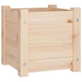 vidaXL Záhradné kvetináče 2 ks 31x31x31 cm, borovicový masív