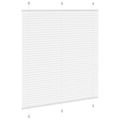 vidaXL plisovaná roleta biela 120x150 cm Šírka látky 119,4 cm