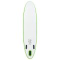 vidaXL Nafukovací Stand up paddleboard, zeleno biely