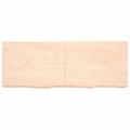 vidaXL Kúpeľňová doska 160x60x(2-4) cm neošetrený masív
