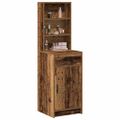vidaXL Highboard Staré drevo 41 x 40 x 135 cm Kompozitné drevo