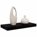 vidaXL Plávajúca nástenná polica, lesklá čierna 50x23,5x3,8 cm, MDF