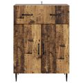 vidaXL Servírovacia skriňa Staré drevo 66 x 34,5 x 89,5 cm