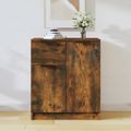 vidaXL Komoda dymový dub 60x30x70 cm spracované drevo