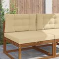 vidaXL Vankúš na vonkajšiu pohovku Polyester Béžová 80 x 80 cm