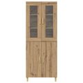 vidaXL Highboard Remeselný dub 69,5 x 34 x 180 cm