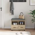 vidaXL Predsieňová lavica Sonoma dub 60 x 38 x 46 cm