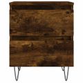 vidaXL Nočný stolík dymový dub 40x35x50 cm kompozitné drevo