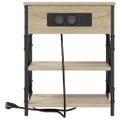 vidaXL Nočný stolík 2 ks Sonoma dub 41 x 31 x 51 cm Kompozitné drevo