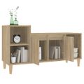 vidaXL TV skrinka dub sonoma 100x35x55 cm spracované drevo