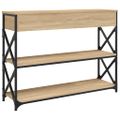 vidaXL Konzolový stolík dub sonoma 100x28x75 cm kompozitné drevo