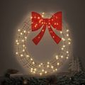 vidaXL Veniec 60 LED Teplá biela 76 x 76 x 8 cm PET